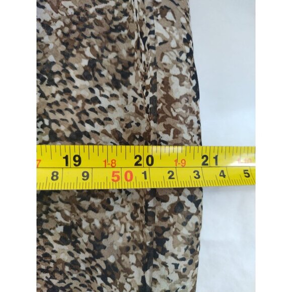 Mix & Co. Women's Snakeskin Print Button Down Polyester Blouse, Size 3X - Picture 7 of 9